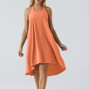 HALARA NWOT Size M Breezeful Racerback Pocket HighLow Flowy Midi Quick Dry Dress